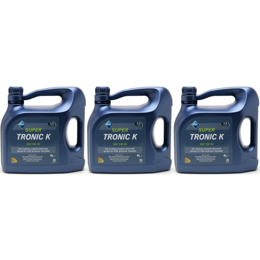 Aral Super Tronic K (ex. LongLife III) 5W-30 Motoröl 3x 4l = 12 Liter