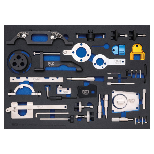 BGS Werkstattwageneinlage 3/3: Motor-Einstellwerkzeug-Satz | für Opel,  Chevrolet, Saab, Fiat, Lancia, Suzuki, Ford - Werkzeug - Zubehör