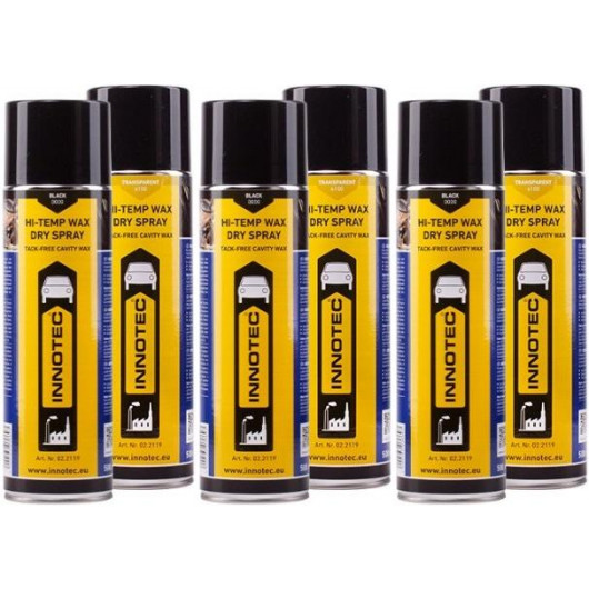 Innotec Hi-Temp Wax Dry Spray Transparent (6100) 3x 500ml