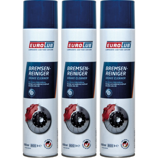 EUROLUB Bremsenreiniger Spray 3x 600ml