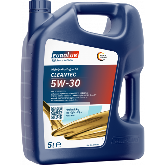 Eurolub CLEANTEC 5W-30 Motoröl 5l