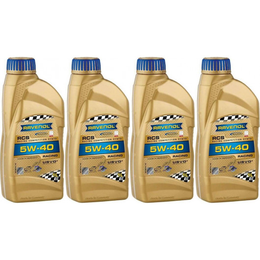 Ravenol RCS Racing Competition Synto SAE 5W-40 Motoröl 4x 1l = 4 Liter