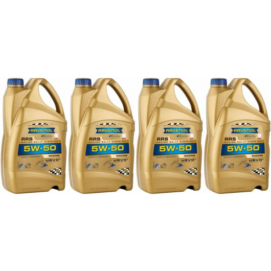 Ravenol RRS RACING RALLYE SYNTO SAE 5W50 Motoröl 4x 5 = 20 Liter