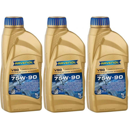 RAVENOL VSG SAE 75W-90 Vollsynth. API GL-4/GL-5 1 Liter 3x 1l = 3 Liter