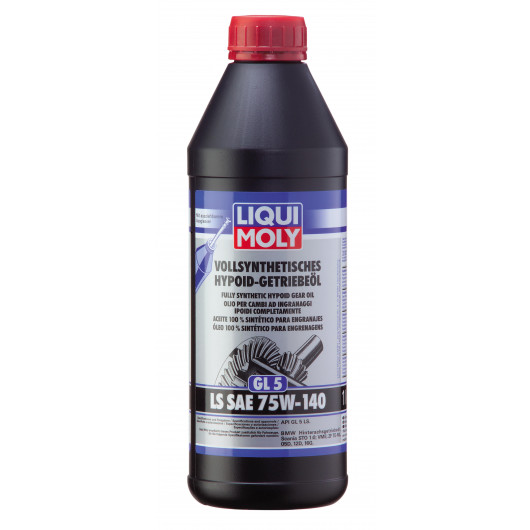 Liqui Moly 4421 Vollsynthetisches Hypoid-Getriebeöl (GL5)LS SAE 75W-140 1l  - SAE 75W-140 - Getriebeöle PKW/2-Rad/NFZ - Öle 
