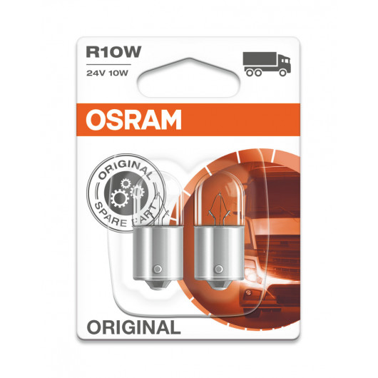 Osram R10W 24V 10W BA15s 2st. Blister Osram - BA15s - 24V LKW Beleuchtung -  Lampen/LED 