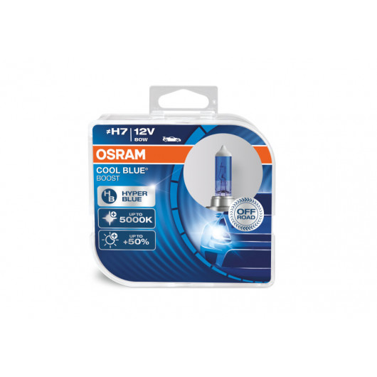 H7 12V 80W PX26d COOL BLUE BOOST 5000K + 50% 2 st. Osram (NO ECE ) BLUE Hyper 2st. (NO ECE)