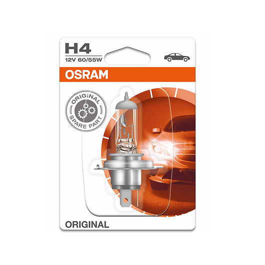 Osram H4 12V 60/55W P43t 1st. Blister Orginal Osram - H4 - Halogenlampen -  Lampen/LED 