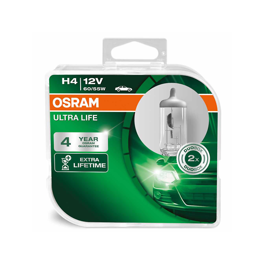 Osram H4 12V 60/55W P43t ULTRA LIFE 2st.