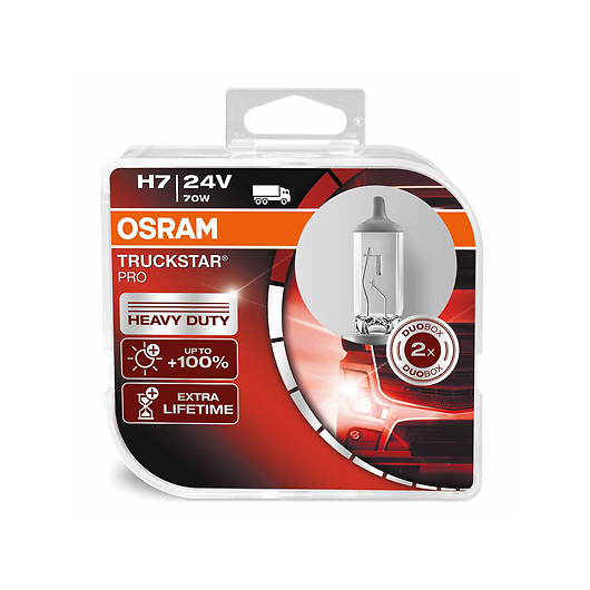 Osram H7 24V 70W PX26d TruckStar Pro +100% 2st. Osram