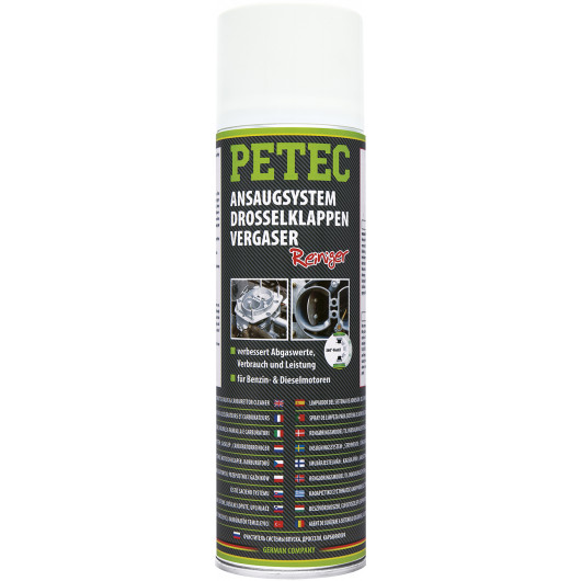 Petec Ansaugsystem-, Drosselklappen und Vergaserreiniger Spray 500