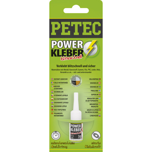 PETEC 93403 - Klebstoff, Kunststoffreparatur