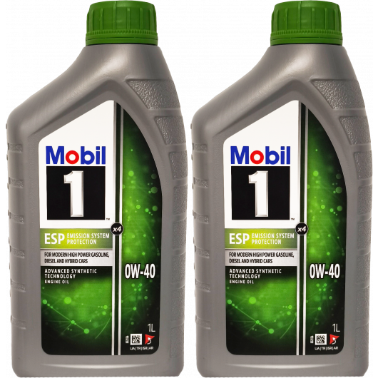 Mobil 1 ESP x3 0W-40 Motoröl 2x 1l = 2 Liter