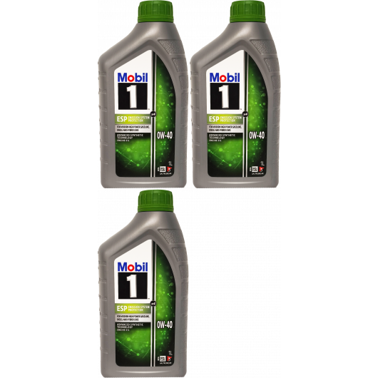 Mobil 1 ESP x3 0W-40 Motoröl 3x 1l = 3 Liter