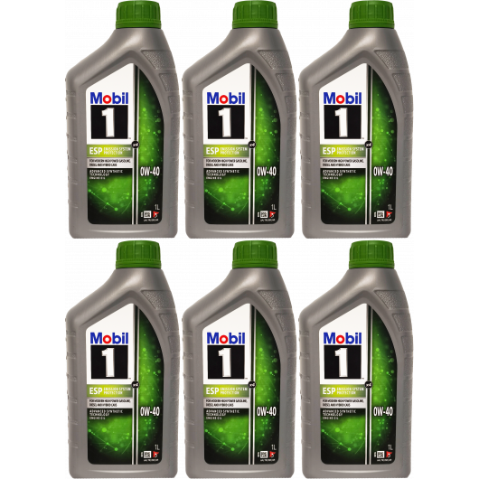 Mobil 1 ESP x3 0W-40 Motoröl 6x 1l = 6 Liter