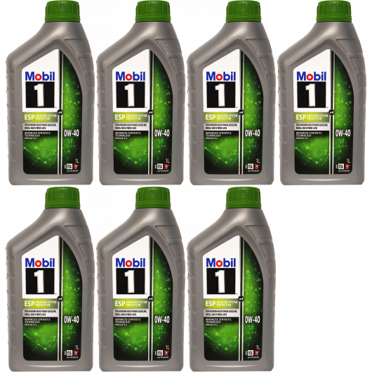 Mobil 1 ESP x3 0W-40 Motoröl 7x 1l = 7 Liter