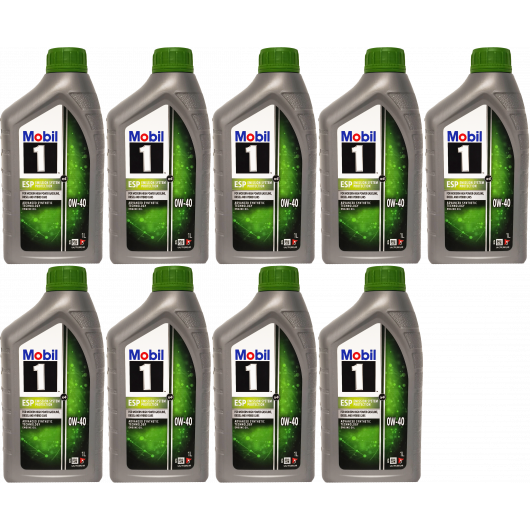 Mobil 1 ESP x3 0W-40 Motoröl 9x 1l = 9 Liter