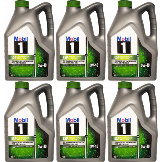 Mobil 1 ESP x3 0W-40 Motoröl 6x 5 = 30 Liter