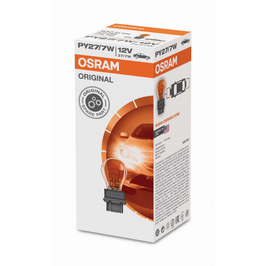 OSRAM 3757AK Original PY27/7W 12V Folding Box