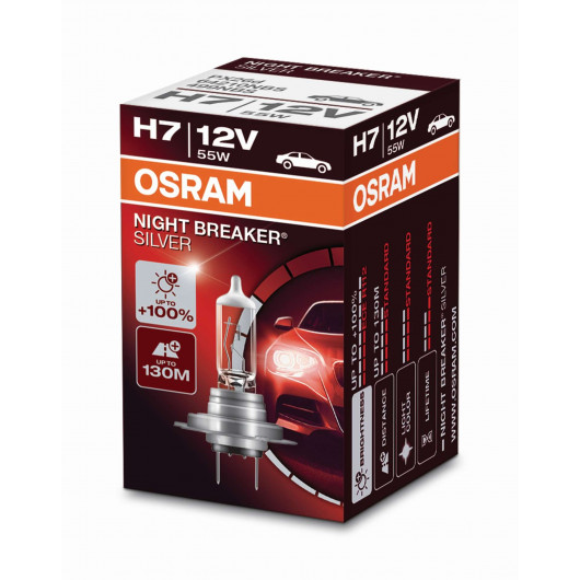OSRAM 64210NBS NIGHT BREAKER® SILVER H7 Folding Box