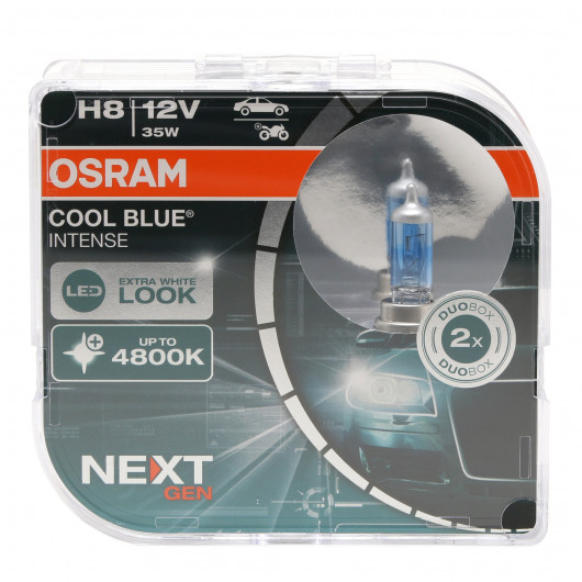 Osram Glühlampe H8 12V 35W PGJ19-1 Cool Blue INTENSE NextGen. 4800K +100%  2St - Lampen/LED 