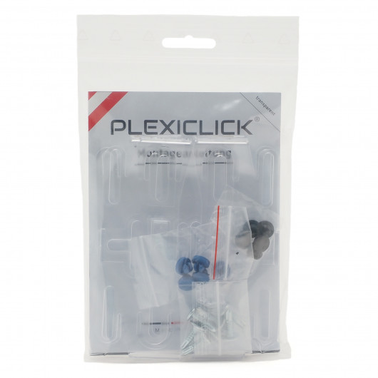 Kennzeichenhalter Plexiclick V3 Transparent