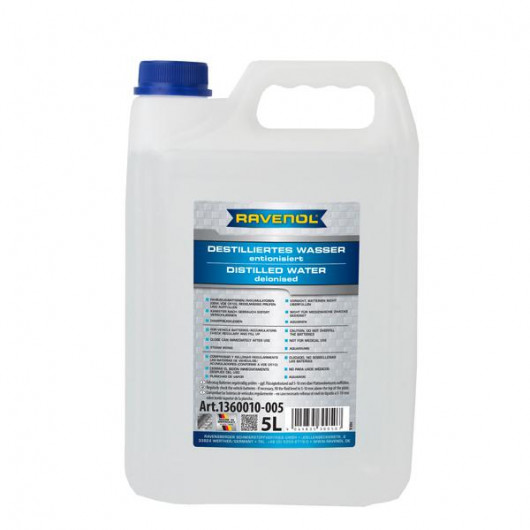 Ravenol destilliertes Wasser 5l 