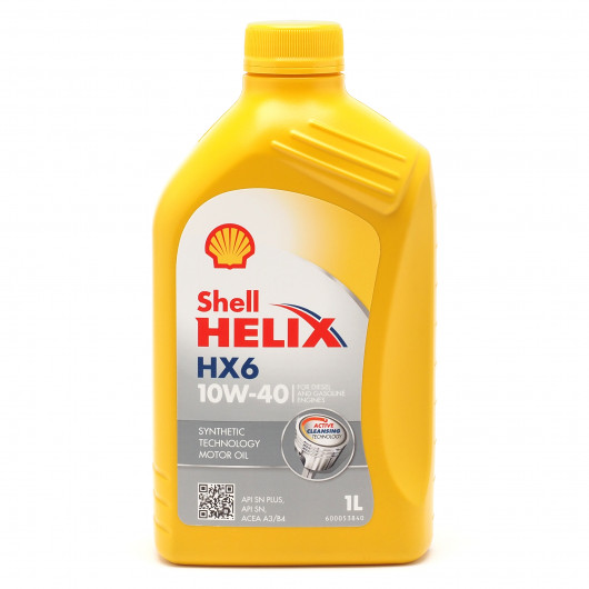 Shell Helix HX6 10W-40 Diesel & Benziner Motoröl 1Liter