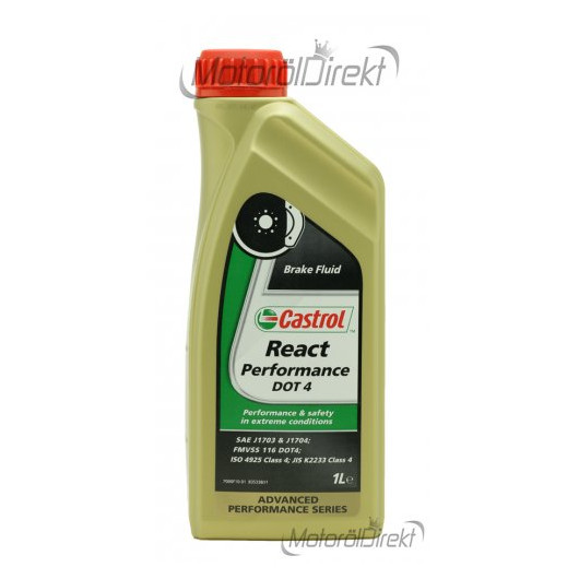 Castrol React Performance DOT 4  Bremsflüssigkeit 1l