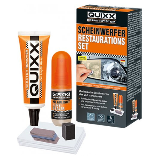 Quixx Scheinwerfer Restaurations-Kit - Scheinwerfer Aufbereitung - Außen &  Lack - Pflege & Wartung 