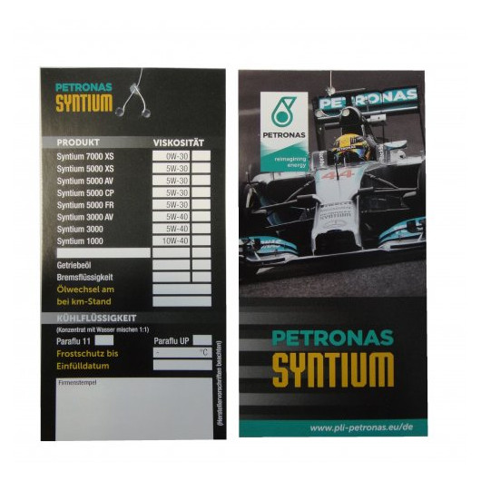 Petronas Ölzettel Anhänger 1Stk.