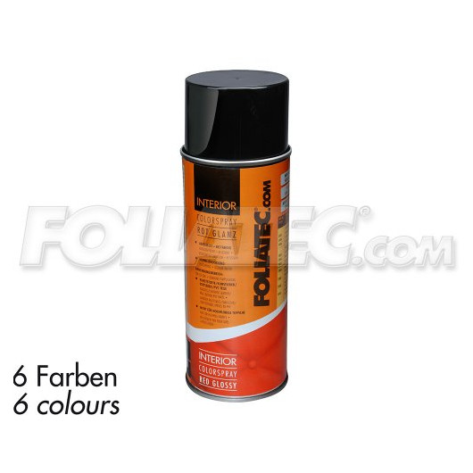 Foliatec INTERIOR Color Spray, schwarz glänzend 400ml