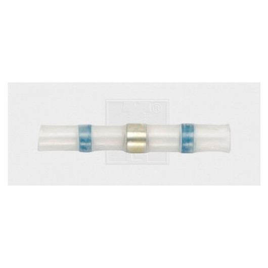 Lötstoßverbinder mit thermoplastischem Ring 2 - 4 mm², blau 2Stk.
