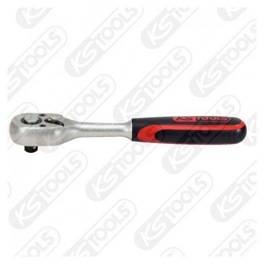 KS Tools 1/4 Zoll Knarre – 72 Zahn, Umschaltbar, Mit Kunststoffgriff