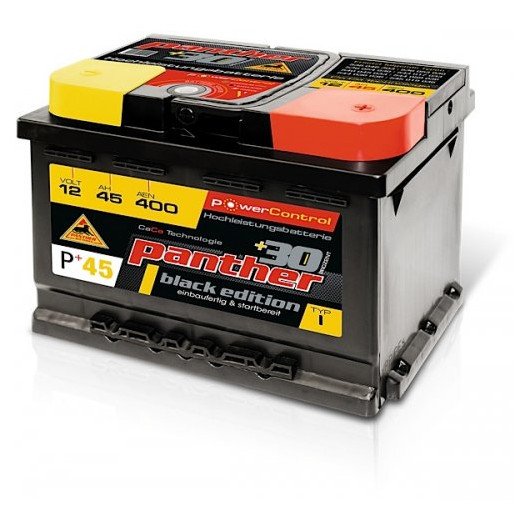 Panther Car +30% A+45 Typ I Autobatterie 12V 45Ah 400A 