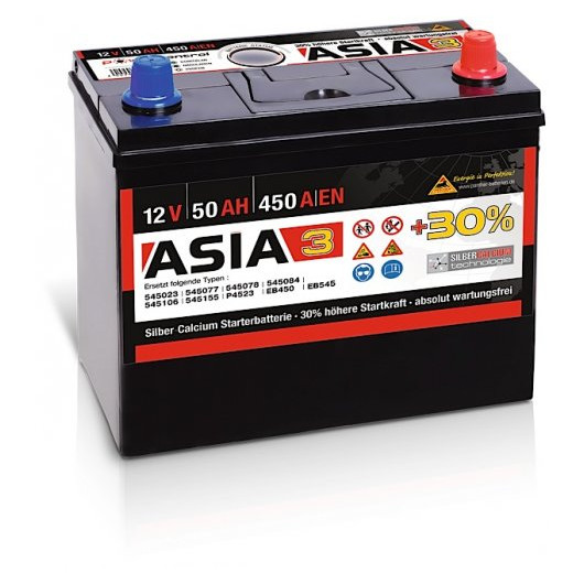 Panther ASIA 03 +30% A3 50Ah 450A Autobatterie 12V 