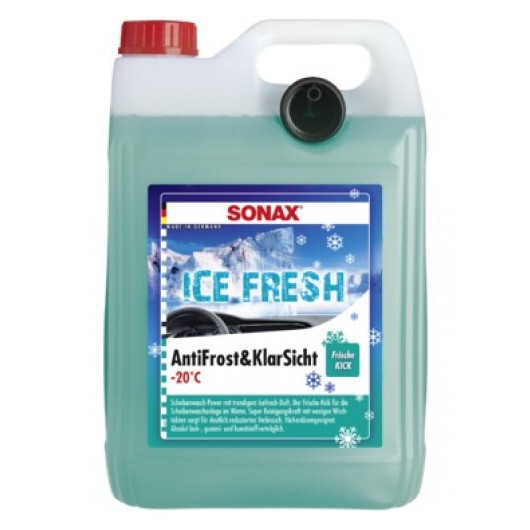Sonax AntiFrost & KlarSicht Ice Fresh bis -20°C 5Liter - Winter  Scheibenreiniger mit Frostschutz - Scheibenreiniger - Pflege & Wartung 