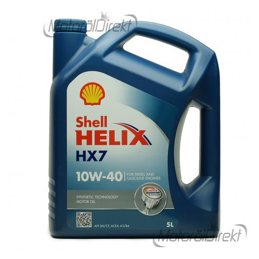 Shell Helix HX7 10W-40 Motoröl 5l - SAE 10W-40 - Auto/PKW Motoröle