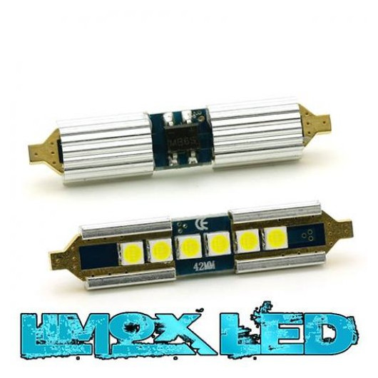 Soffitte C5W 41mm 6x 3030 SMD Weiß