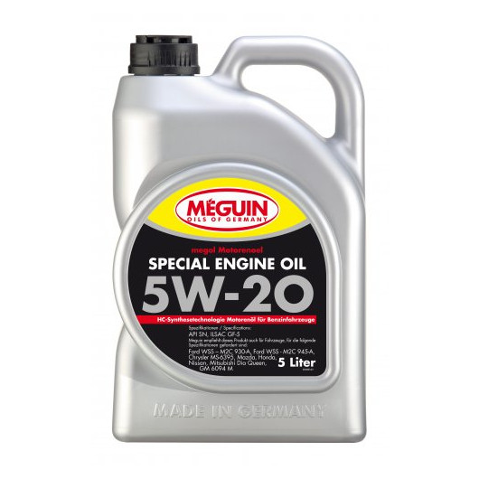 Meguin megol 9499 Motoröl Special Engine Oil SAE 5W-20 5l