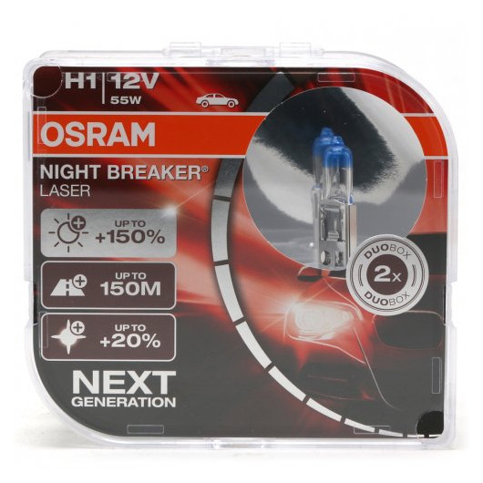 stimuleren schildpad Filosofisch Osram H1 NIGHT BREAKER® LASER Next Generation 12V 55W P14,5s Duobox - H1 -  Xenon Optik Birnen - Lampen/LED - MotoroelDirekt.at