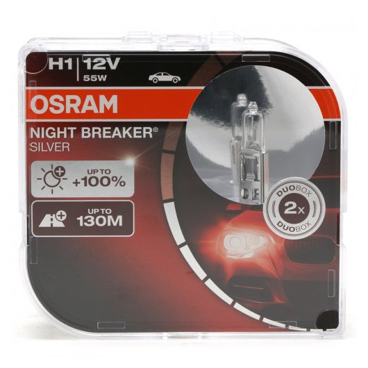 Osram H1 NIGHT BREAKER® SILVER 12V 55W P14,5s Duobox