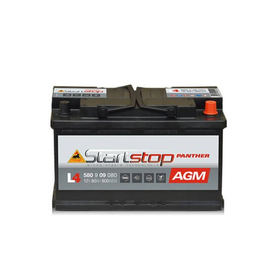 Panther Start-Stop Plus AGM Autobatterie 12V 80Ah 800A 