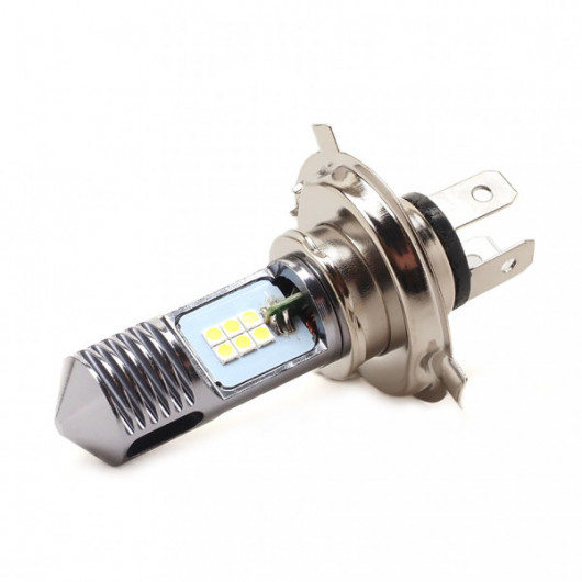 LED Motorrad H4 P43T 12x 3030 SMD Weiß 18 Watt