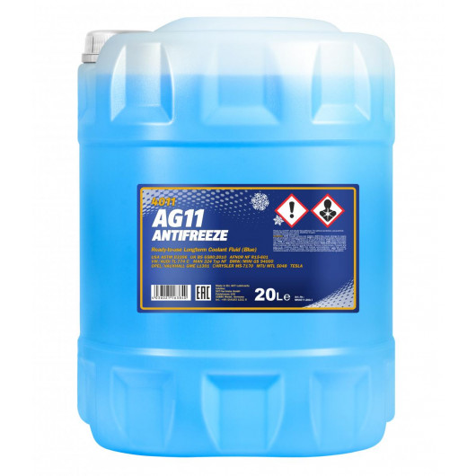 Mannol Kühlerfrostschutz Antifreeze AG11 -40 longterm Fertigmischung 20l Kanister