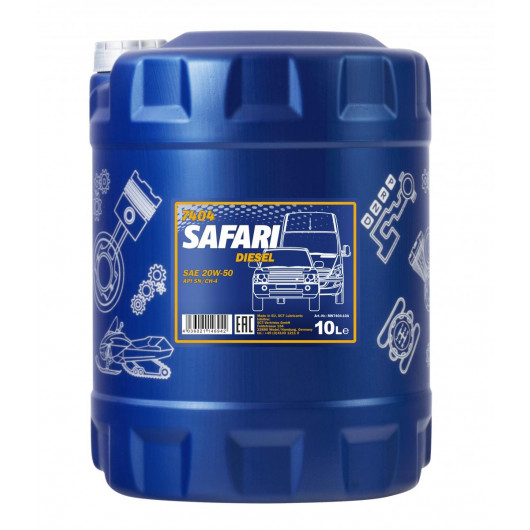 MANNOL Safari 20W-50 Motoröl 10l Kanister