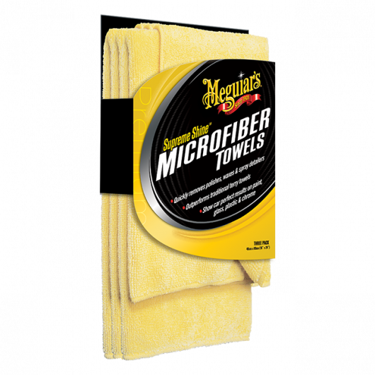 Meguiars Supreme Shine Microfiber 3er Pack (gestrickt)