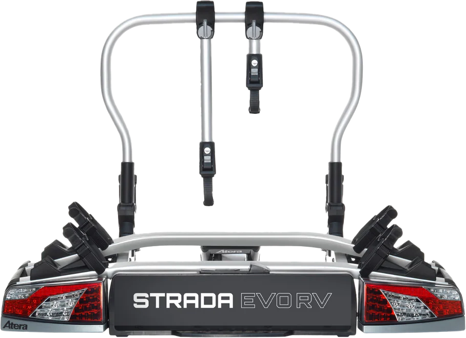 Atera Strada Evo RV Fahrradträger für 2 Bikes silber - speziell für Flügeltüren und große Heckklappen
