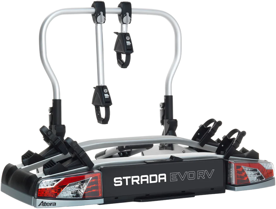 Atera Strada Evo RV Fahrradträger für 2 Bikes silber - speziell für Flügeltüren und große Heckklappen