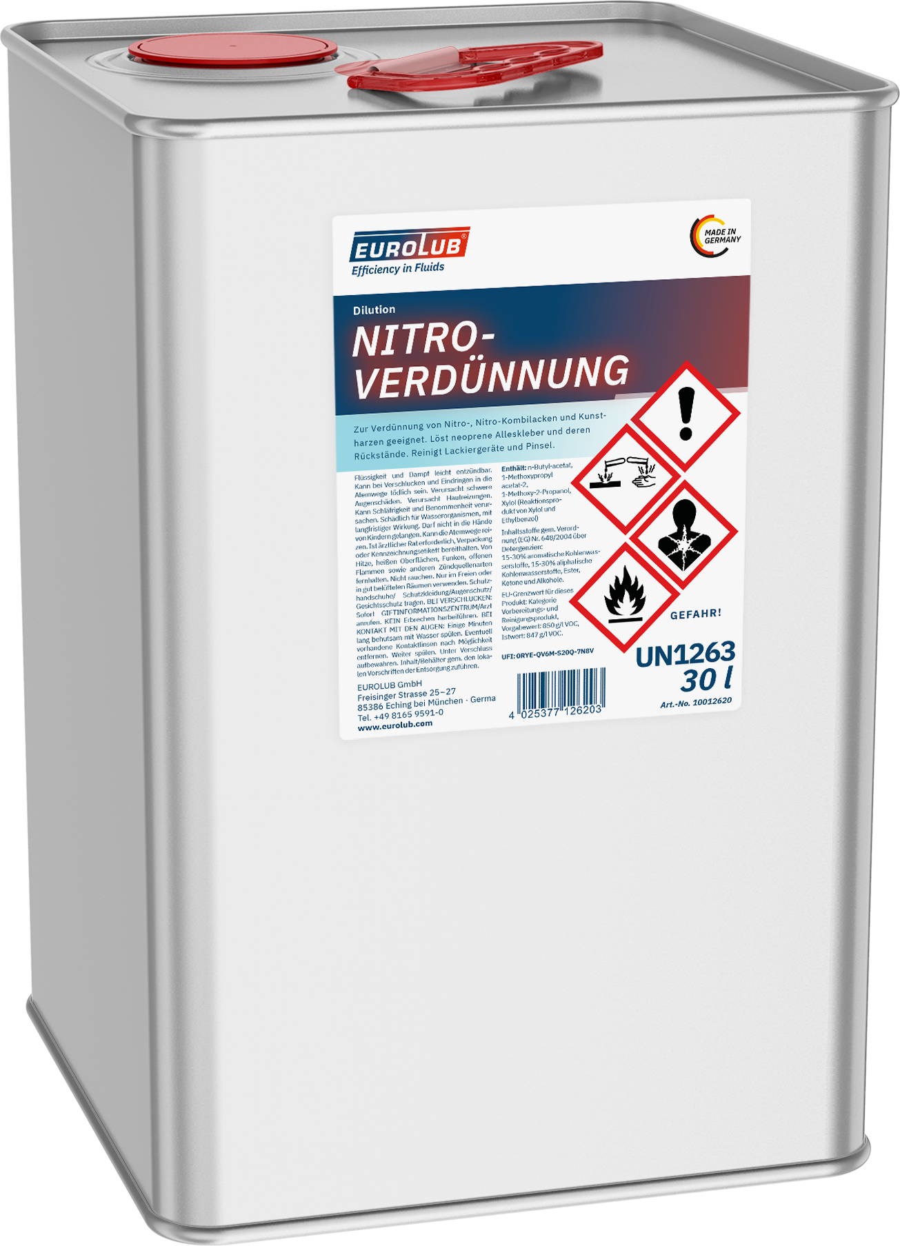 EUROLUB Nitroverdünnung 30l Kanister